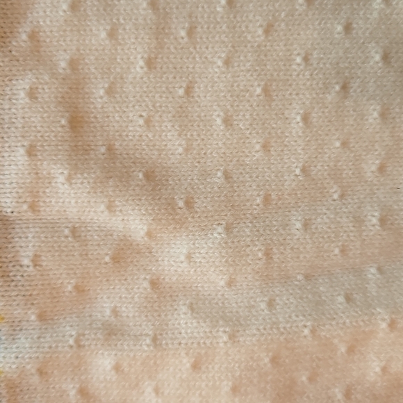 Vintage 18 months white heart floral print knit sweater - Picture 5 of 10